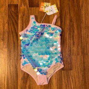 Sparkly and Fun! Toddler Bathing Suit - Size 5T - NWT
